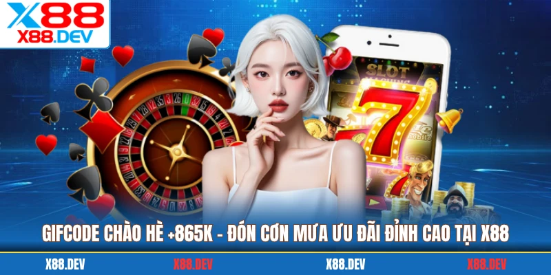 Gifcode Chào Hè +865K - Đón Cơn Mưa Ưu Đãi Đỉnh Cao Tại X88