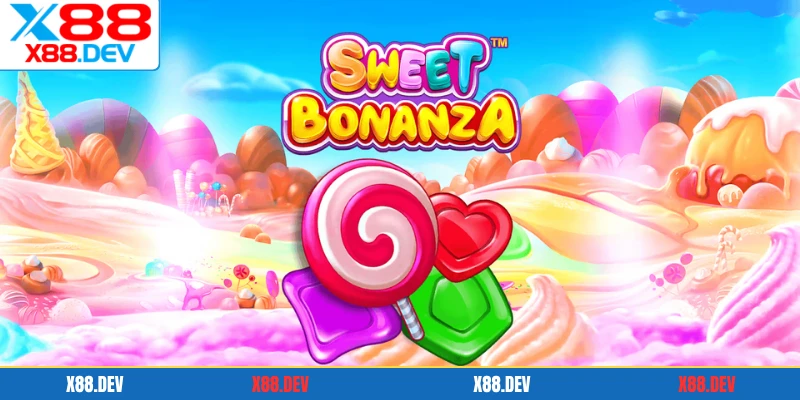 Nổ hũ Sweet Bonanza với chủ đề bánh kẹo đầy màu sắc
